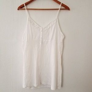100% Cotton white cami